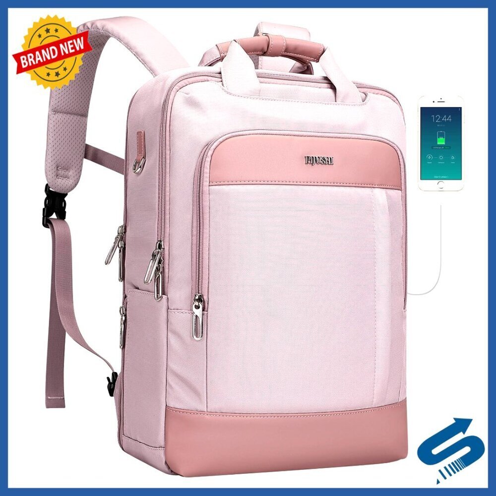 Convertible Travel Backpack Flight Approved Multi-Pocket Laptop Bag Minimal Chic